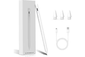 RUMCUT Stylus for Apple iPad Pencil 6th/7th/8th/9th/10th, iPad Air 3th/4th/5th, iPad Mini 5th/6th, iPad Pro 11/12.9 inch, Pen with Palm Rejection & Tilt Sensitivity, Magnetic and USB-C Charging