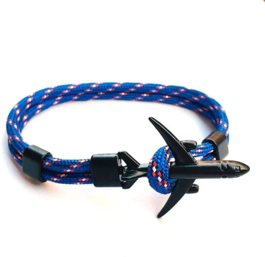 AIRSTREAM Airplane X Aircraft Anchor Bracelet for Men and Women Rope Paracord Fashion Bracelet Dreamliner