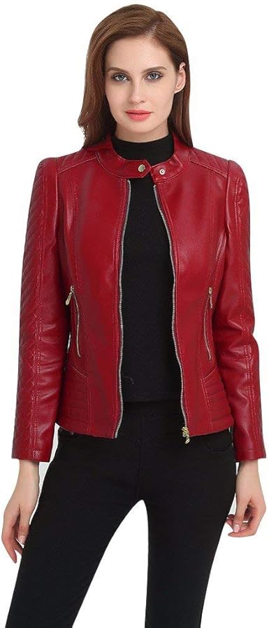 plus size short leather jacket
