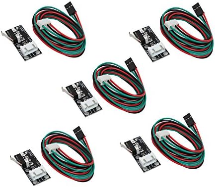ARQQ 5pcs Endstop Mechanical Limit Switches with 70mm Cable for 3D Printer Ramps 1.4