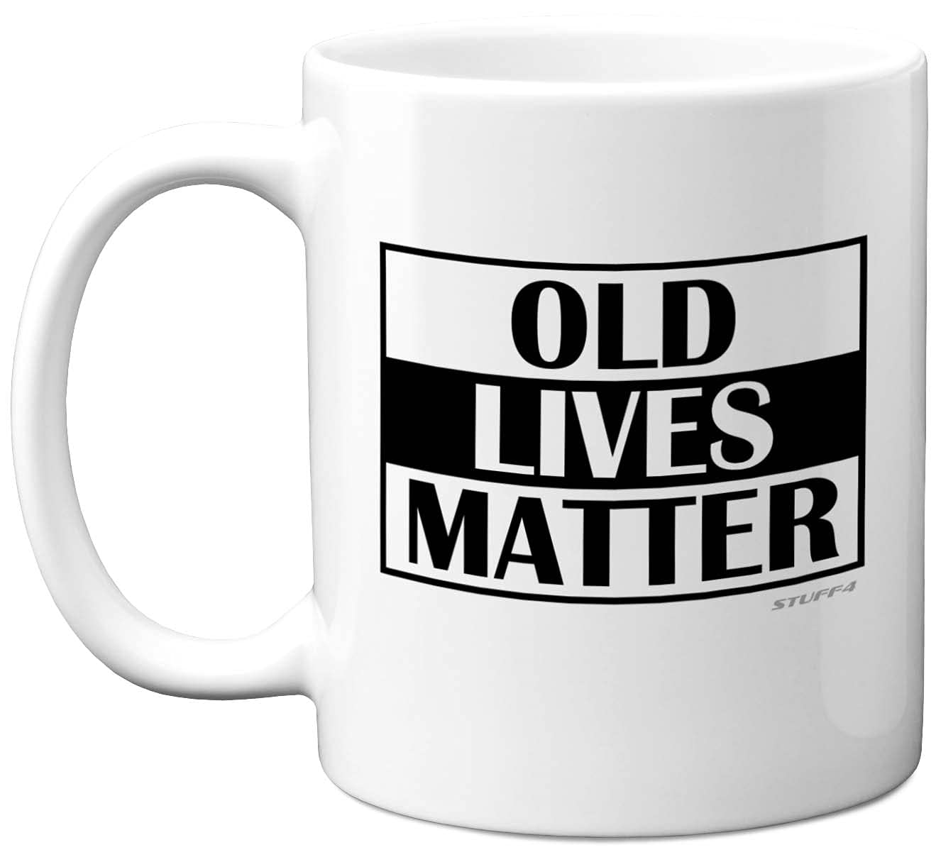 Stuff4 50th 60th 70th Birthday Gifts for Men Women - Old Lives Matter Coffee Mug - Dad Mum Grandma Grandad Birthday Gifts, Christmas Father's Day Present, 11oz Ceramic Dishwasher Safe Mugs Made in UK