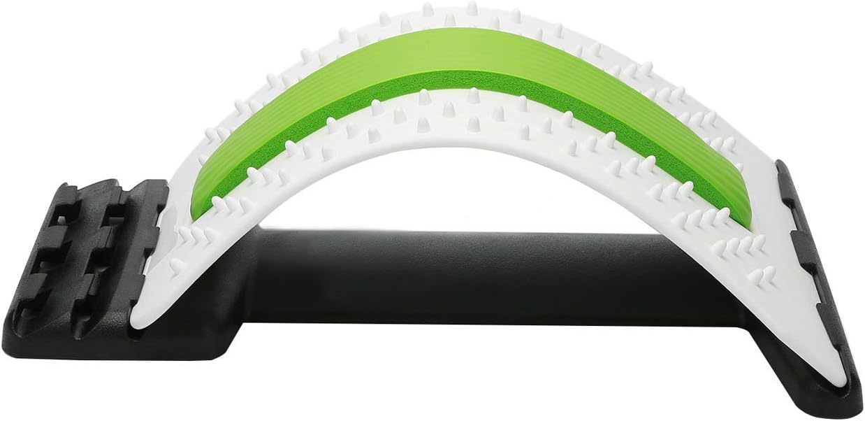 JIAHAO Multi-Level Back Stretching Device,Back Massager Lumbar Support Stretcher Spinal Pain Relieve Back Pain Muscle Pain Relief