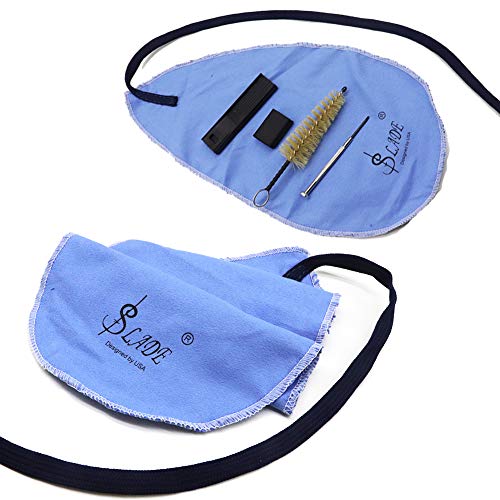 YZNLife Saxophone Cleaning Care with Case Kit Included Thumb Rest Cushion Reed Case Mouthpiece Brush Mini Screwdriver Cleaning Cloth for Clarinet, Flute and Wind & Woodwind instrument