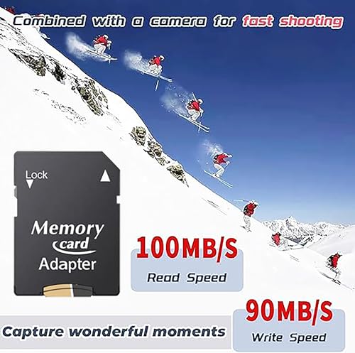 New MicroSD Card Memory Card 512GB with Adapter,Full HD & 4K UHD Card Class10 U3 High Speed for Camera/Phone/Tachograph,Tablet and Drones