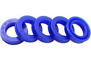 JOLAU 5pcs ID 8-19mm UN Radial Shaft Hydraulic Seal (IDxODxTHK) Polyurethane Piston Shaft Piston Rod PU Single Lip U Cup Oil Seal (Size : 16x24x5(5pcs))
