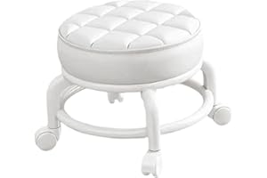 MYCENSE 360° Rotating Roller Stool Pedicure Stool Easy to Move Universal Swivel Casters Swivel Chair for Salons Kitchen Barbe