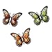 Westcharm Metal Butterfly Wall Decor Art Outdoor Outside Indoor Garden Patio Yard Fence Colored Metal Butterflies, Set of Three Wall Art/Outdoor Wall Decor