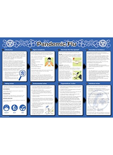 Caledonia Signs 58138 Pandemic Flu Poster, 594 mm x 420 mm