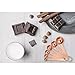Measuring Spoons Set, ChicAid Rose Gold Plated Metal Teaspoons and Tablespoons, with Detachable Ring Holder, for Dry and Liquid, Fits in Spice Jar, Set of 6