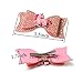 Unicorn Hair Bows Clips Double Layer Bowknot for Girls Sequins Glitter Hairpins Pack of 8(Design 2-8pcs)