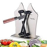 Tripsky Kitchen Knife Sharpener, Sharpens, Hones, Polishes Serrated, Beveled, Standard Blades