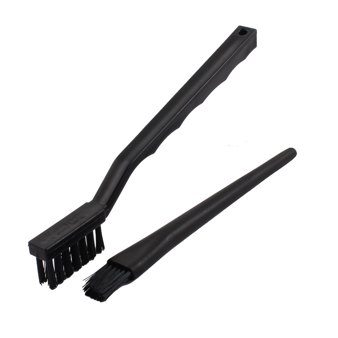 sourcing map 2PCS Black Nonslip Conductive Ground ESD Anti Static Brush Kit