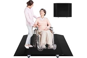 CDWTPS Wheelchair Scale 1000x0.1lb,Digital Medical Scalewith Extended Dual Ramp Portable for Home use