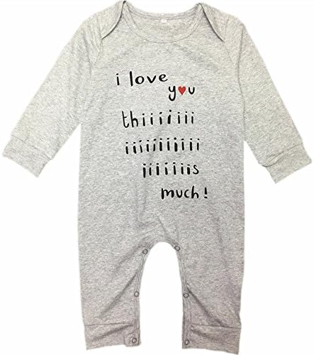 Kidlove Newborn Baby Girls Boys Announcement Romper Bodysuit (6-12M, White)