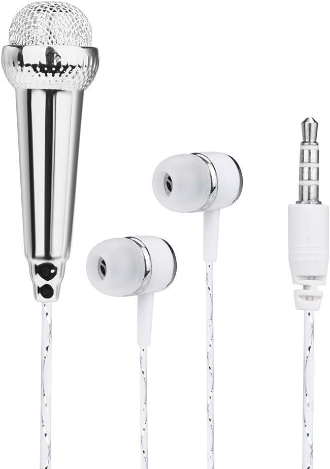 DaKos Mini Portable Condenser Microphone with 3.5 mm Plug (Gold or silver)