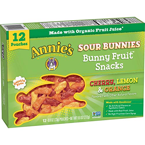 Annie's Sour Bunnies Bunny Fruit Snacks, 12 ct, 9.6 oz - Thumbnail 7