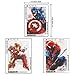 3Pack 5D Diamond Painting Kits Full Drill Diamond Embroidery Superhero Pattern（11.8X15.7 inch X3)