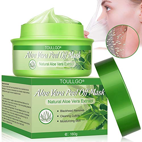 Aloe Vera Face Mask, Peel-off Mask, Blackhead Remover Mask, Deep Purifying Cleansing – Acne Treatment – Oil Control – Facial Moisturizing, 160g