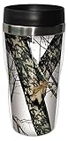 Tree-Free Greetings 77614 Winter by Mossy Oak Camo Vintage Art Sip 'N Go Travel tumbler, 16-Ounce, Stainless Steel, Multicolored
