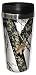 Tree-Free Greetings 77614 Winter by Mossy Oak Camo Vintage Art Sip 'N Go Travel tumbler, 16-Ounce, Stainless Steel, Multicolored