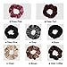 Ondder Velvet Scrunchies Hair Scrunchy Elastics Bobble Hair Bands Headbands Women Scrunchies Hair Ties Ponytail Holder for Women, 8 Pieces