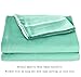 Hotel Quality Silky Soft 100% Bamboo-Derived Rayon Turquoise Bed Sheet Set King 4 Pieces (1 Deep Pocket Fitted Sheet, 1 Flat Sheet, 2 Pillowcases) Hypoallergenic Durable Sateen Finished Bedding Solid