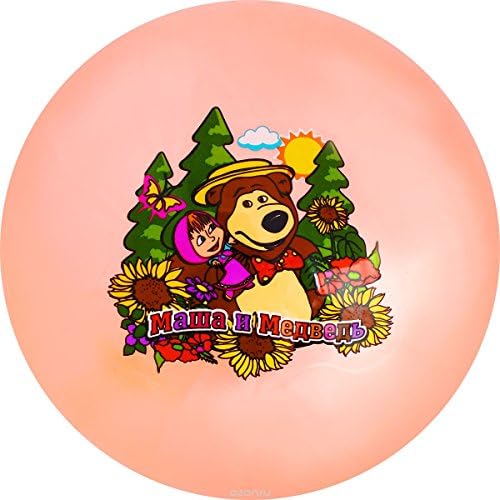 Ball Masha and the Bear 9 inch Party Toy Rest on the Street Kids Outdoor Games Gift Boy Girl Celebration 23 cm rubber