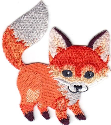 FOX BABY - FOREST ANIMAL - ZOO - IRON ON EMBROIDERED PATCH - WILD ANIMALS Our custom patches are perfect for uniforms, duffle bags, jackets or any other use
