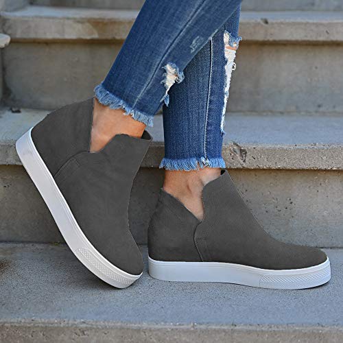 slip on wedge booties