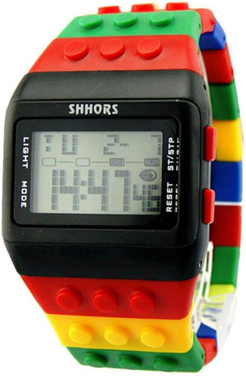 Colour Multifunction Watch – SHHORS Rainbow Colour Multi Function LED Watch Kids Swimming Sports Digital Wrist Watch Waterproof (Style 15)