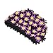 Medifier Swim Cap Floral Petal Retro Style Bathing Caps for Women Black