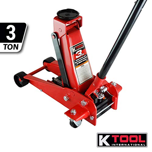 3 Ton Floor Jack Compact Service Jack Wide Lifting Range Jacks Cars and