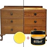 Wood Seasoning Beewax - Traditional Beeswax Polish for Wood & Furniture, All-Purpose Beewax for Wood Cleaner and Polish Wipes - Non Toxic for Furniture to Beautify & Protect, No Build-Up (Beewax)