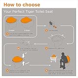 Tiger Blackwash MDF Toilet Seat Soft Close Quiet Adjustable Hinge Black view 9
