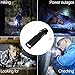Hatori 18650 Flashlight Ultra Bright Handheld LED Flashlight with Zoomable Adjustable Focus 5 Light Modes Water Resistant Torch, Battery-Powered (Not Included) Tactical Flashlight, Black