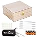 Aroma Designs Young Living Essential Oils Case Kit with Essential Oil Box, Key Chain, 5/8 Dram (2 ml) Vials, Blank Labels, and Pipettes - Black