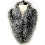Dikoaina Extra Large Women's Faux Fur Collar for Winter Coat