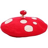 Zasy Casual Wool Beret Hat Classic French Artist Beanies Handmade Cap for Women