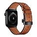 EloBeth Watch Band Compatible with Apple Watch Bands 42mm 44mm Series 5 4 3 2 1 iWatch Leather Band for Women Girls Metal Buckle (42mm&44mm Brown)