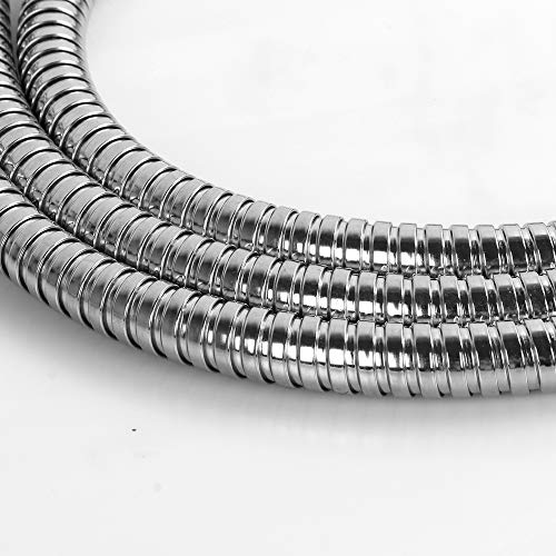 Ostrichy Shower Hose Extra Long, Stainless Steel Chrome Shower Hose Replacement for Hand Held Shower Head, 79 inch Shower Head Hose Extra Long, Shower Head Hose with Brass Fittings - Thumbnail 5