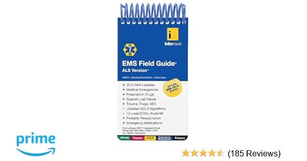 Ems Field Guide Als Version 9781890495572 Medicine - 