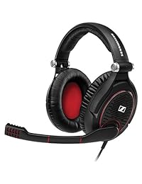 Sennheiser G4me Zero auriculares para videojuegos de PC, negro rojo (Black w Red)