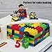 Xieda 6 Pieces Building Block Trays Tools Robot Silicone Trays Ice Cube Tray Candy Chocolate Trays with 2 Droppers for Kids Party Cake Decoration