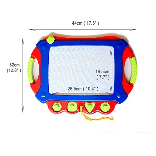 WISHTIME Drawing Board for Kids Magnetic Pro Toddler Dry Erase Writing Doodle Sketch Learning Toys - Thumbnail 2