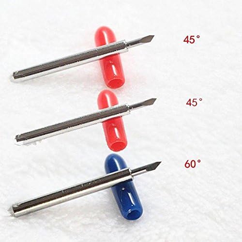 Minimalist Designs Compatible with Cricut 3pk Premium German Carbide Cutting Blades Compatible with Roland 2 Standard 45° and 1 Deep Cut 60° Combo Pack