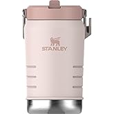 STANLEY IceFlow 2.0 Flip Straw Jug with Handle 40 oz | Twist On Lid and Flip Up Straw | Leakproof for Travel and Sports | Insulated Stainless Steel |BPA-Free | Rose Quartz