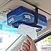 Tianmei Auto Accessories Car Sun Visor Tissue Box Holder Paper Towel Napkin Box Cover Seat Back Bracket Portable Car Mount Organizer (Black)