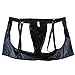 YiZYiF Men's Trunk Underwear Faux Leather Jockstraps Boyshorts Boxer Briefs