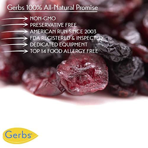 GERBS Dried Blueberry, Cranberry Fruit Snack Mix, 32 ounce Bag