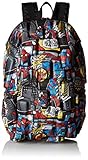Madpax Marvel Spiderman Comic Strip Backpack, Multi/Black